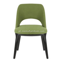 Cadeiras de couro verde de cor preta de cor verde